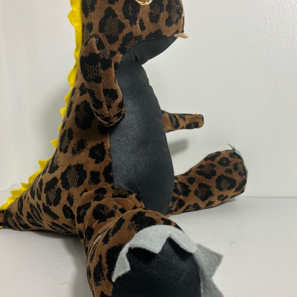 Plush Dinosaur Handmade Leopard fabric - Picture 8 of 9